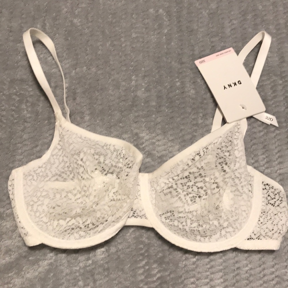 White lace bra